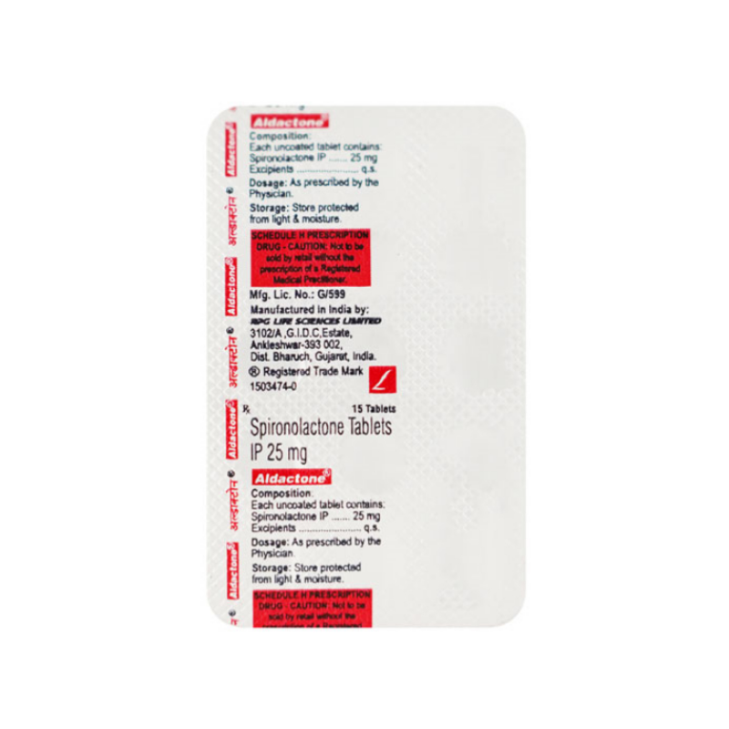 Aldactone 25mg Tablet | Pocket Chemist