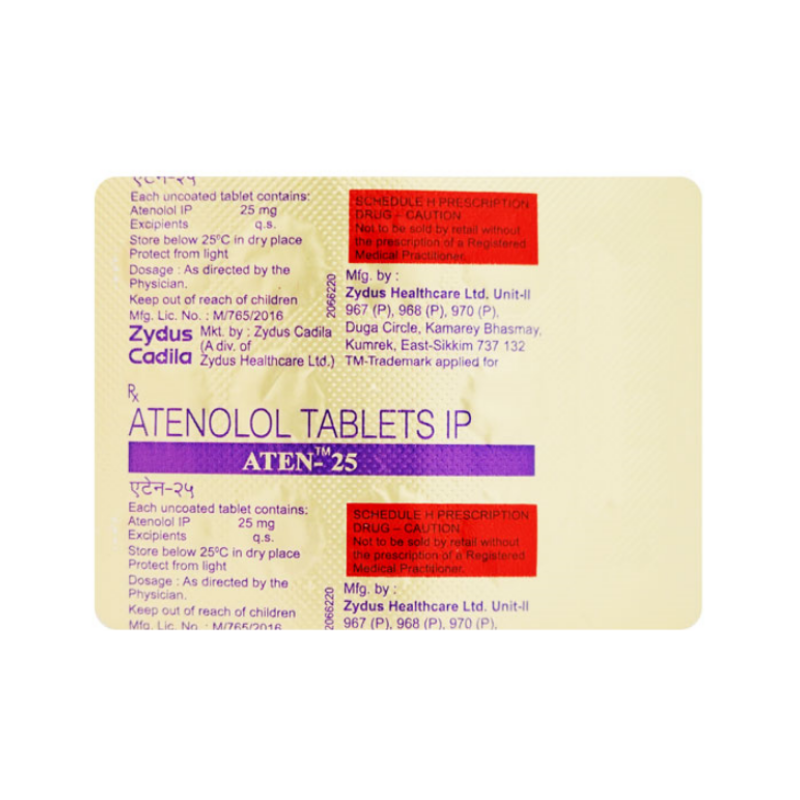 Aten 25mg Tablet | Pocket Chemist