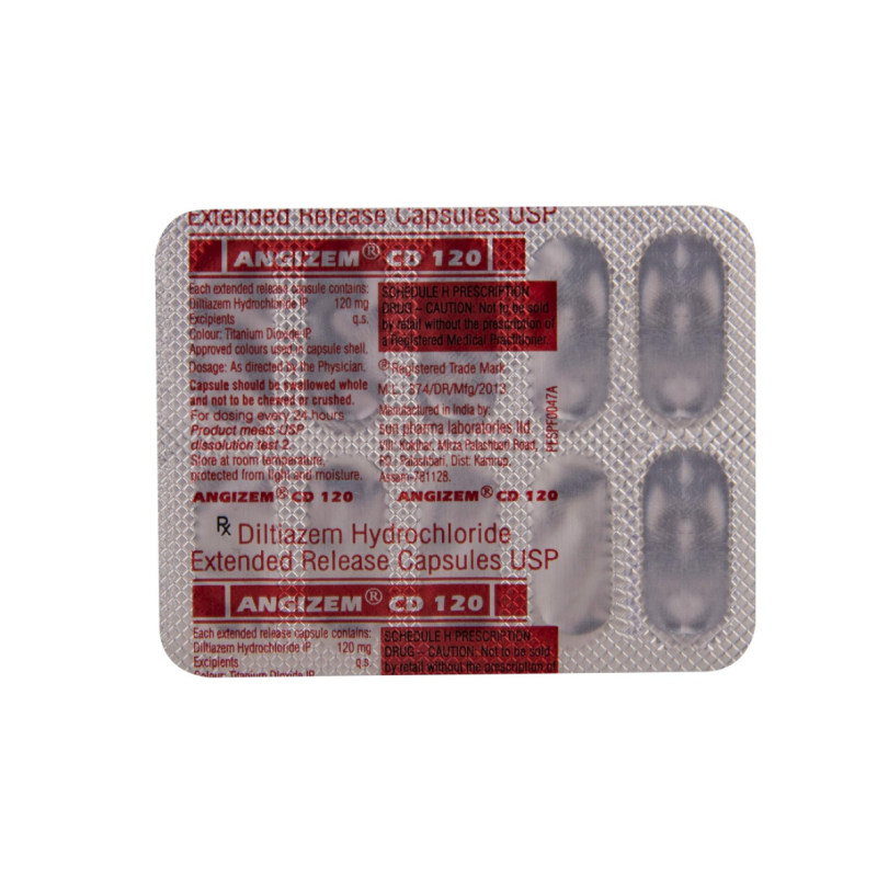 Angizem CD 120mg Capsule | Pocket Chemist