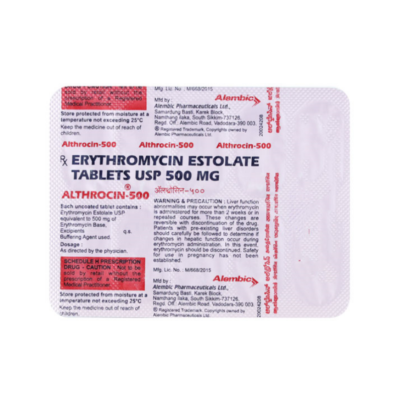 Althrocin 500mg Tablet | Pocket Chemist