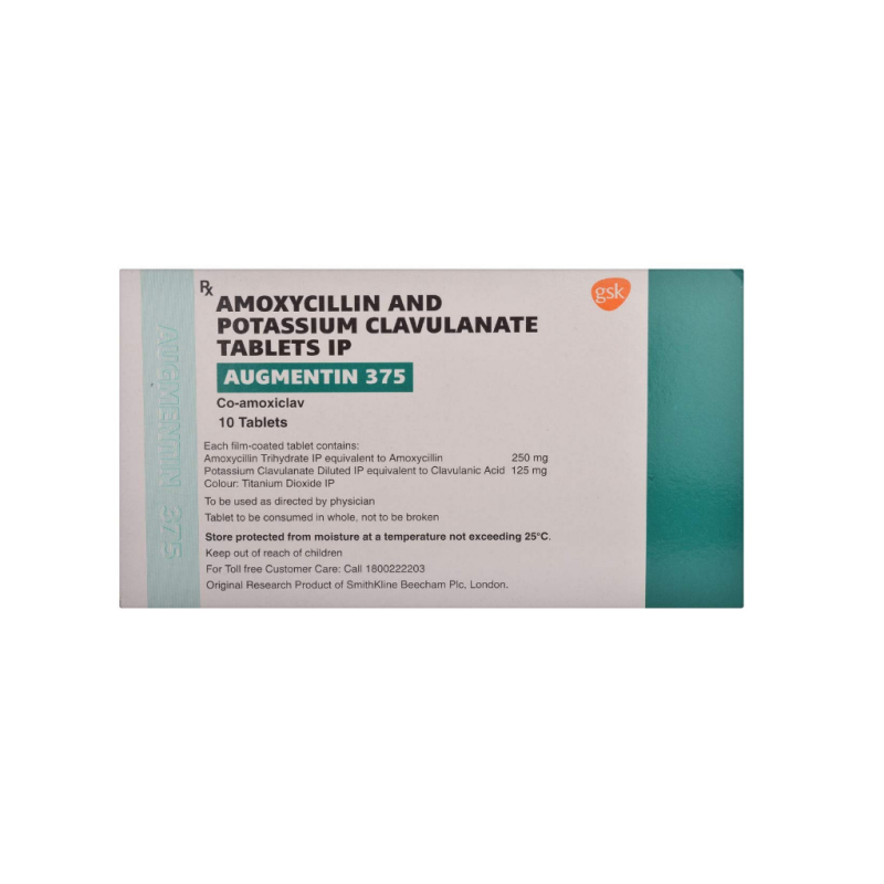 Augmentin 375mg Tablet | Pocket Chemist