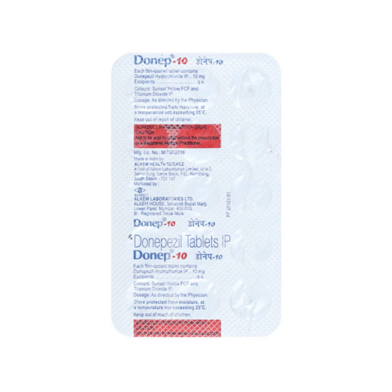 Donep 10 mg Tablet | Pocket Chemist