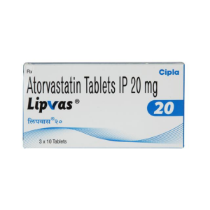 Lipvas (Atorvastatin) 20 Mg Tablet | Pocket Chemist