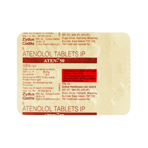 Aten 50mg Tablet | Pocket Chemist