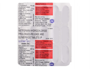 Glycomet GP 2 mg ( Metformin 500Mg + Glimepiride 2mg ) | Pocket Chemist