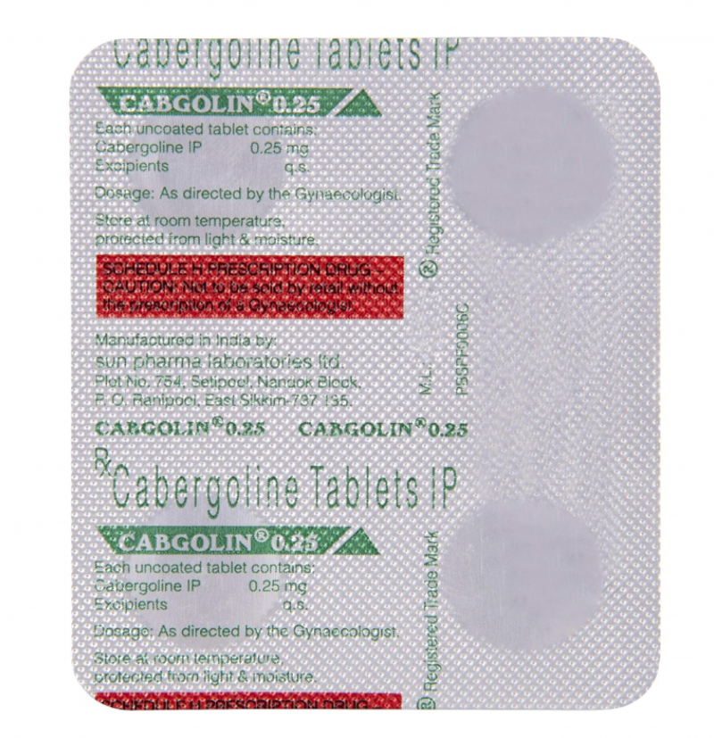 Cabgolin 0.25 mg | Pocket Chemist