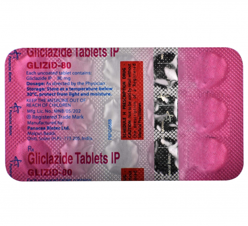 GLIZID 80mg Tablet ( Gliclazide 80Mg ) | Pocket Chemist