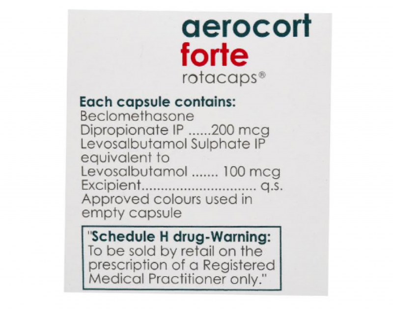 Aerocort Forte Rotacaps 200/100mcg | Pocket Chemist