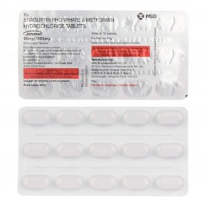 Janumet 50/1000 Mg Tablet ( Sitagliptin 50Mg + Metformin 1000Mg ) | Pocket Chemist