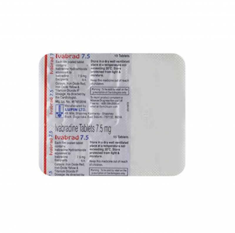 Ivabrad 7.5mg Tablet | Pocket Chemist