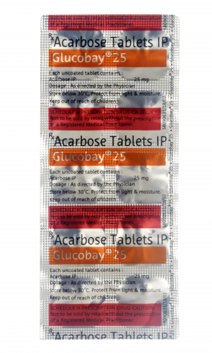 : Glucobay 25mg Tablet ( Acarbose 25Mg ) | Pocket Chemist