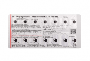 Oxramet IR 5/1000Mg ( Dapagliflozin 5Mg +Metformin Hcl 1000Mg ) | Pocket Chemist