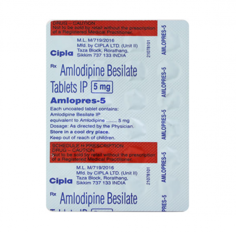 Amlopres 5mg Tablet | Pocket Chemist