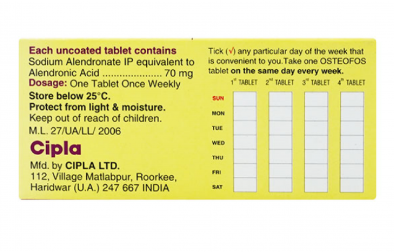 : Osteofos 70mg | Pocket Chemist