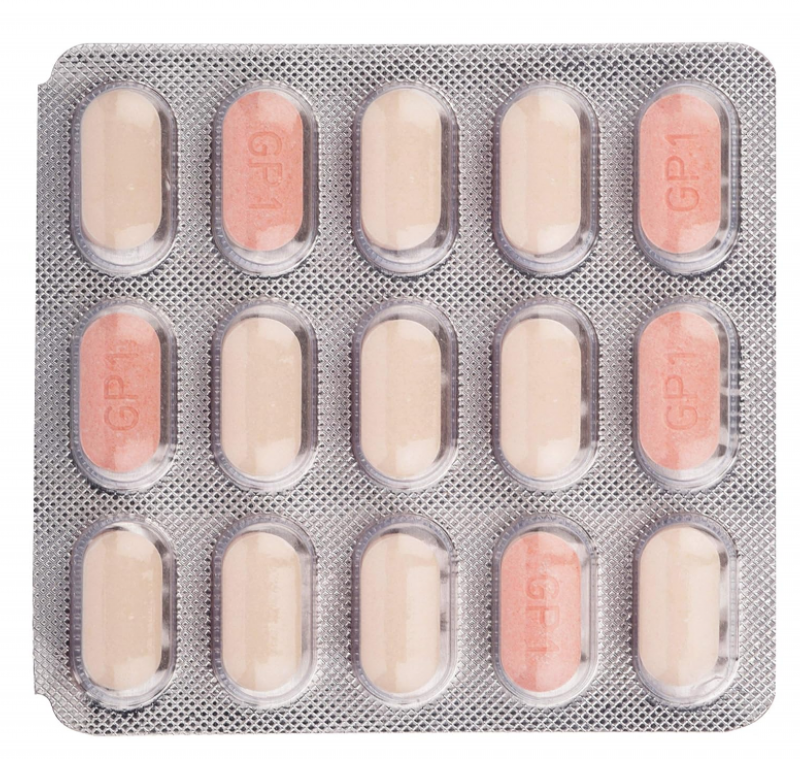 Glycomet GP 1Mg Tablet ( Metformin 500Mg + Glimepiride 1Mg ) | Pocket Chemist
